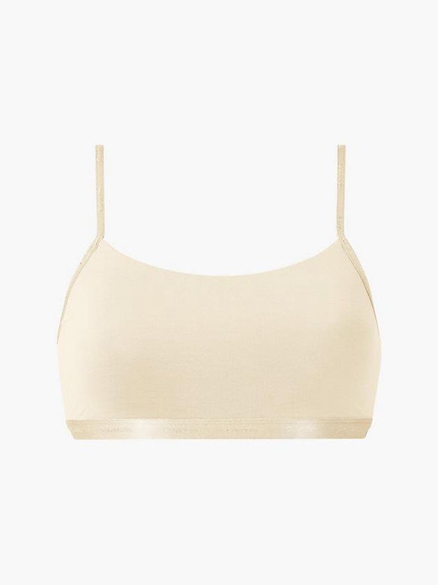 Calvin Klein USA String - Form To Body Womens Bra Beige 9245108-CZ